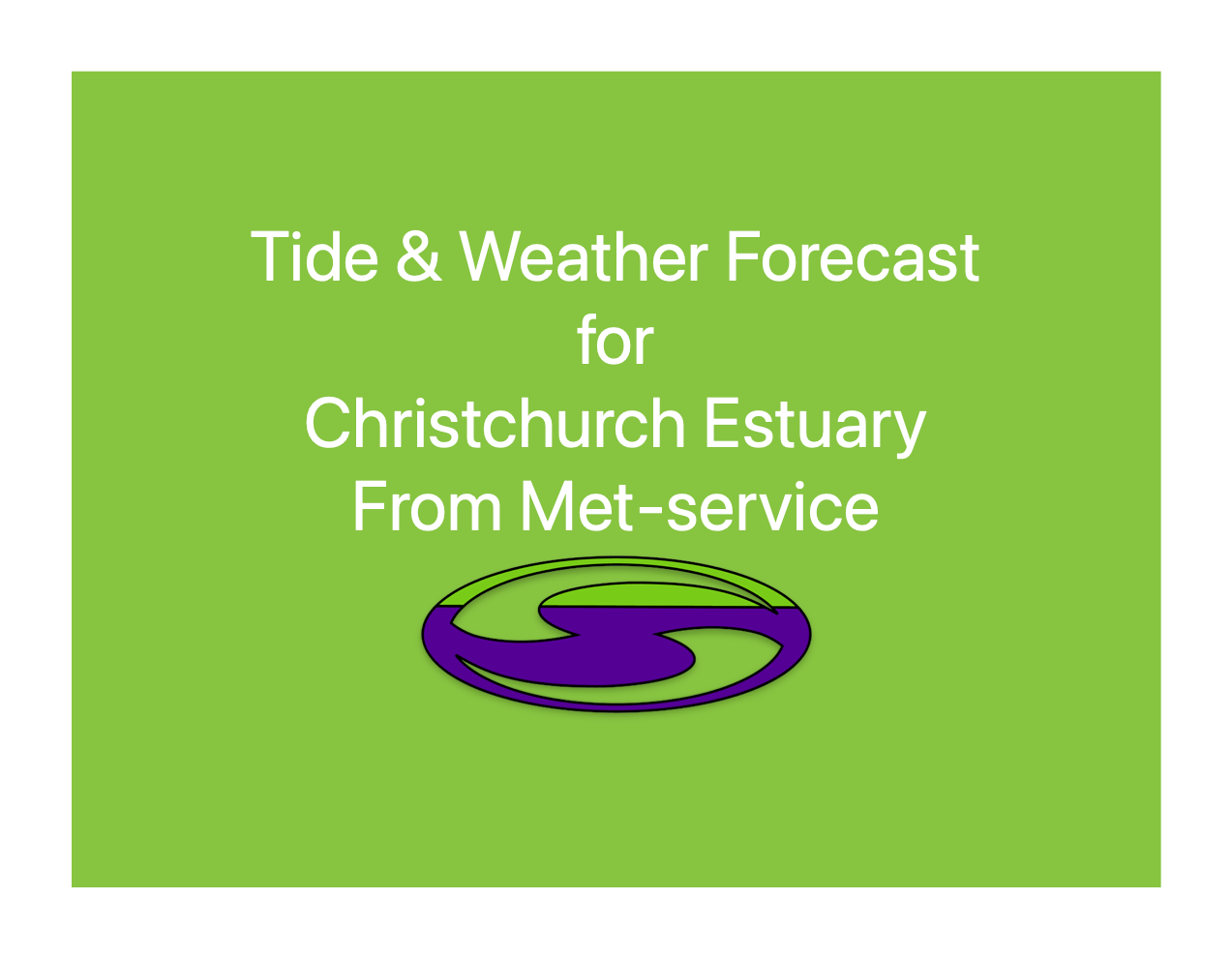 Tide Times and Forecast for Christchurch Estuary.