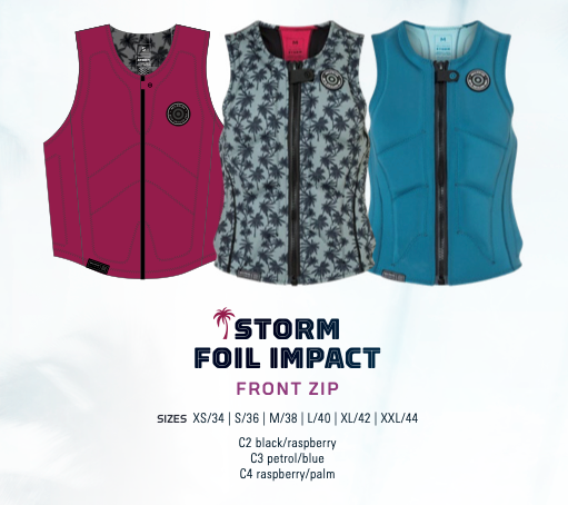 NeilPryde STORM FOIL IMPACT FRONT ZIP - Woman Impact Vest